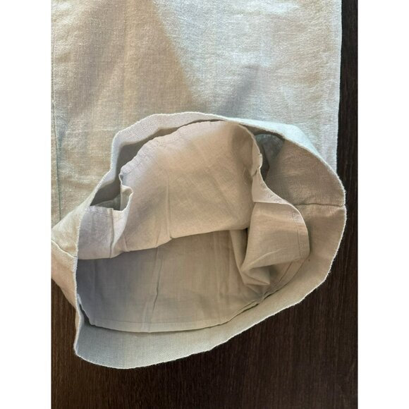 NWT Abercrombie & Fitch Wide-Leg Linen Blend Cotton Lined Pants Size L - Picture 6 of 10